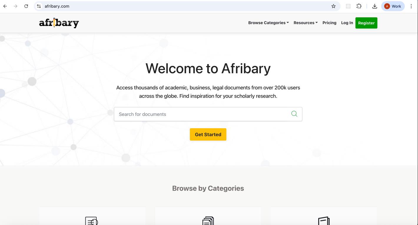 Afribary Digital Library Platform