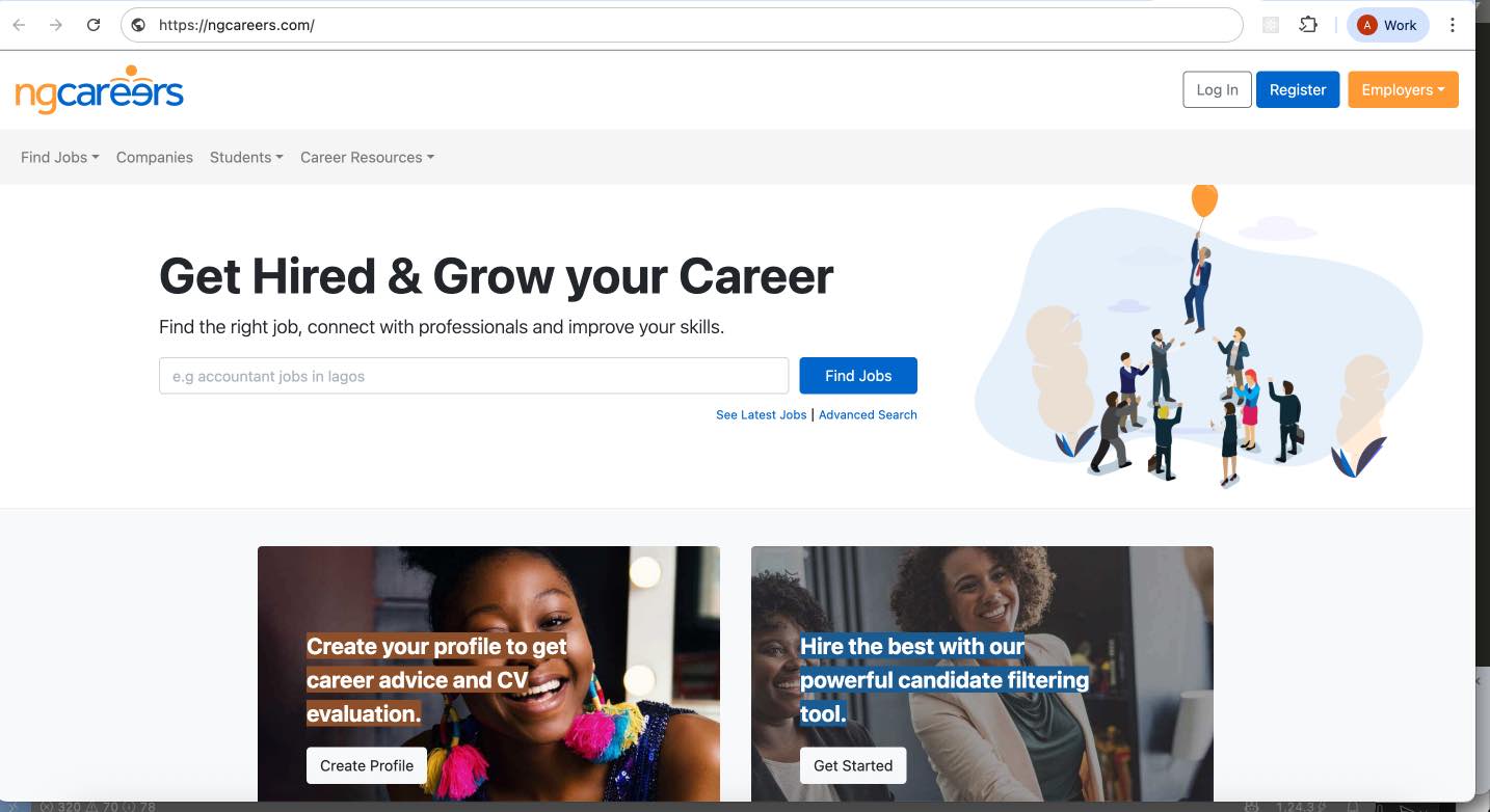 Ngcareers Platform Interface